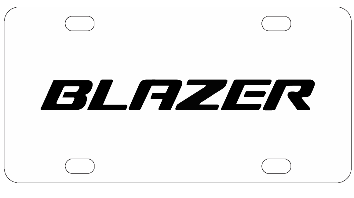 Chevy Blazer License Plate