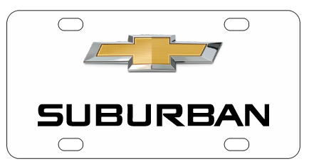 Chevy Suburban License Plate