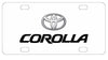 Toyota Corolla License Plate