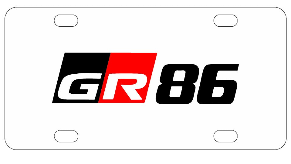 Toyota GR86 License Plate