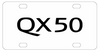 Infinti QX 50 License Plate