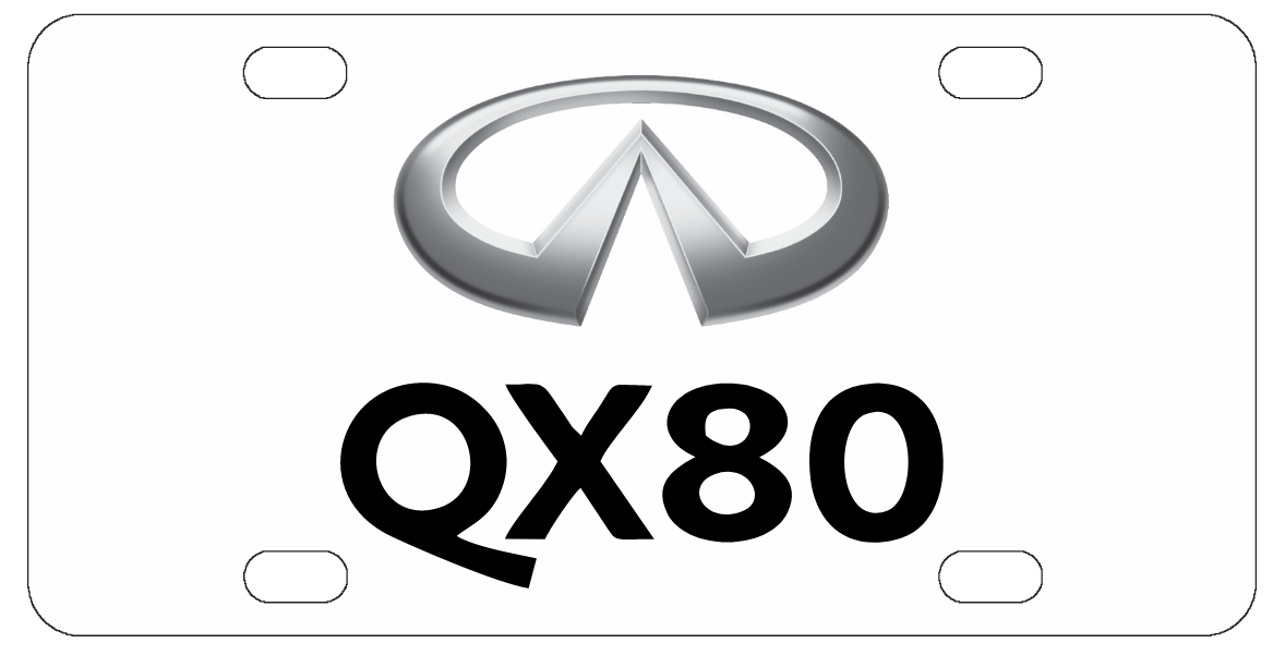 Infinti QX 80 License Plate