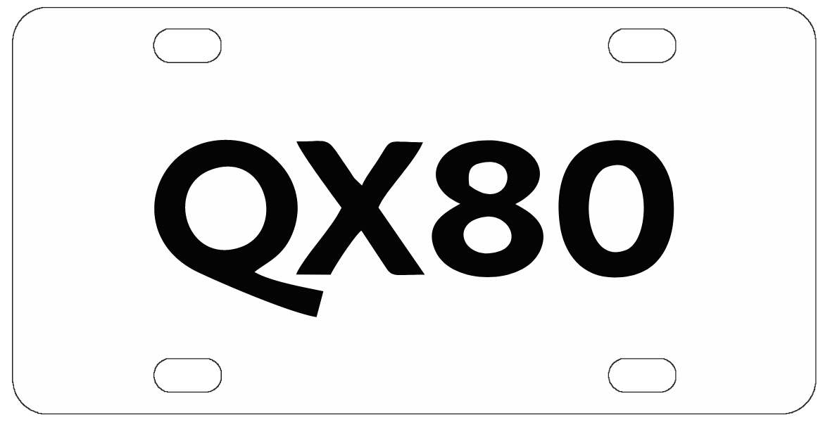 Infinti QX 80 License Plate