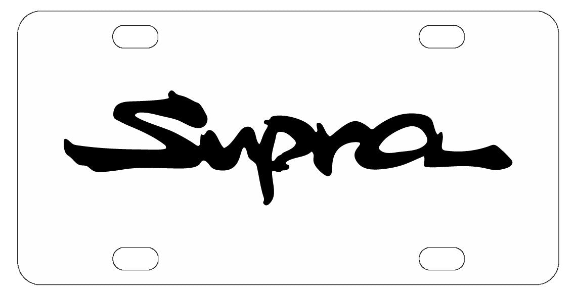 Toyota Supra License Plate