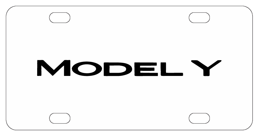 Tesla Model Y License Plate