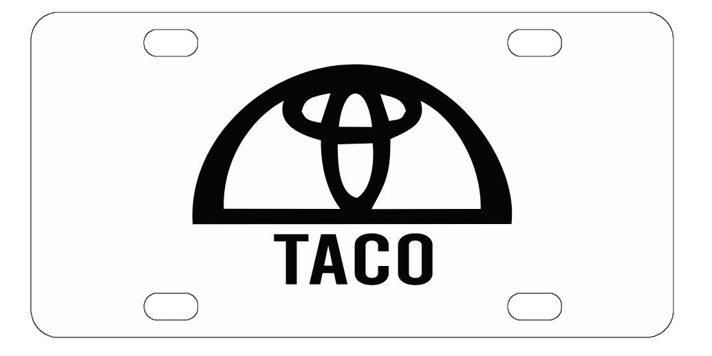 Toyota Tacoma License Plate