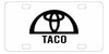 Toyota Tacoma License Plate