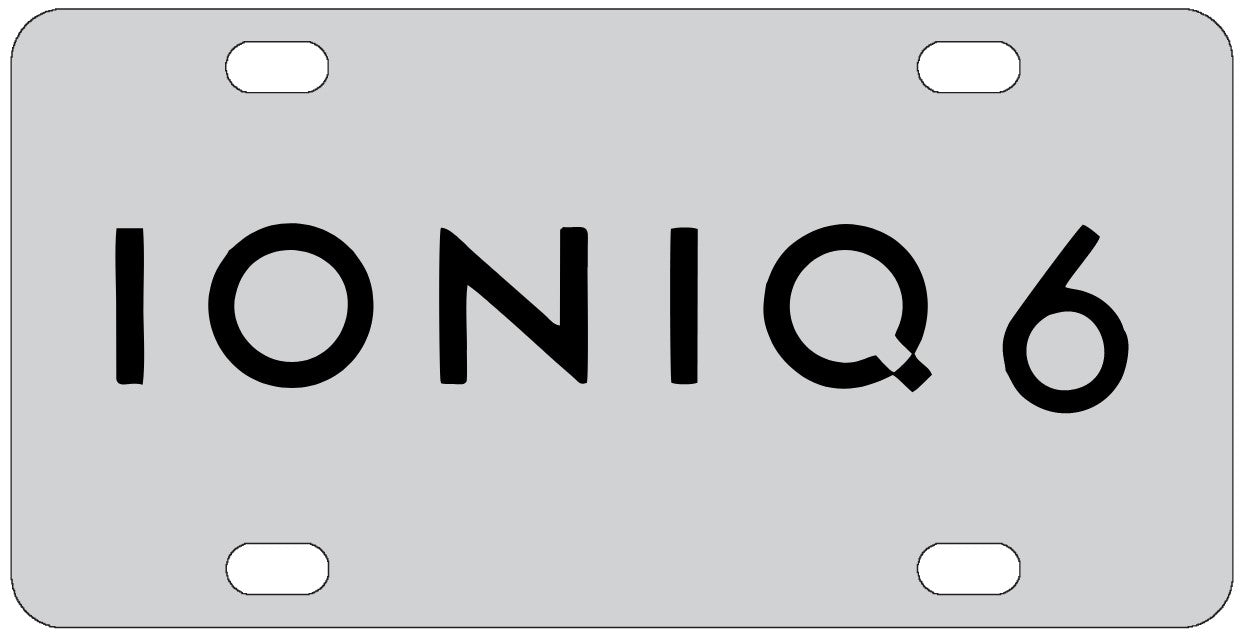 Hyundai IONIQ 6 License Plate