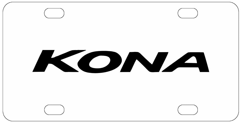 Hyundai Kona License Plate