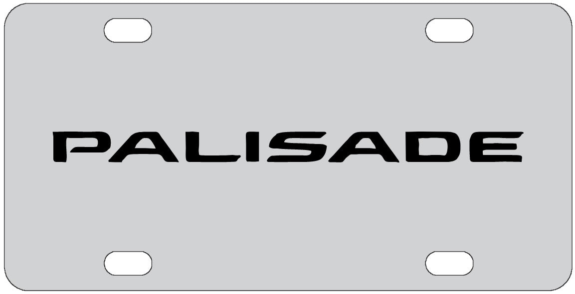 Hyundai Palisade License Plate