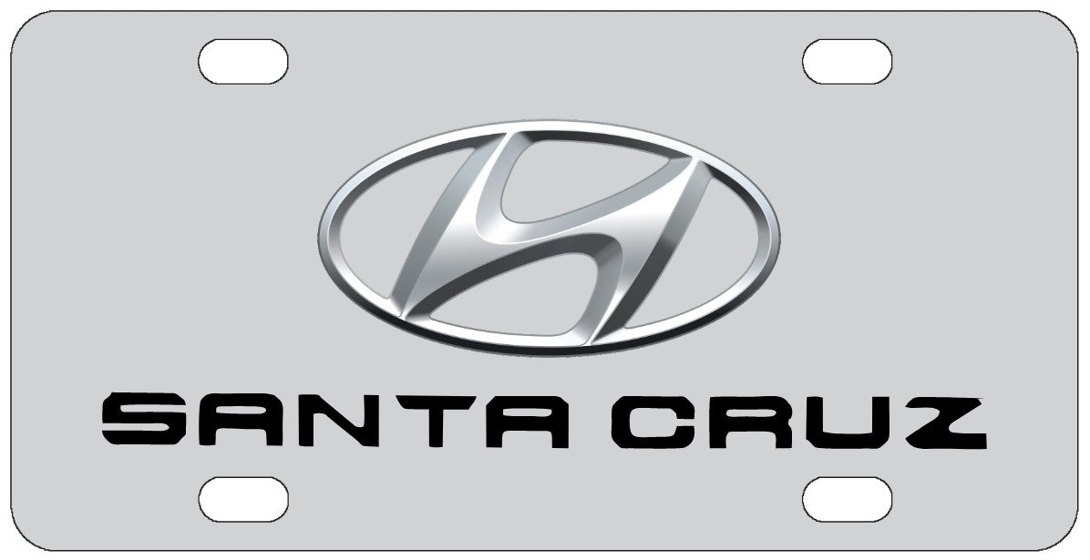 Hyundai Santa Cruz License Plate