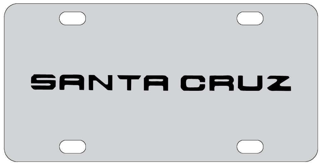 Hyundai Santa Cruz License Plate