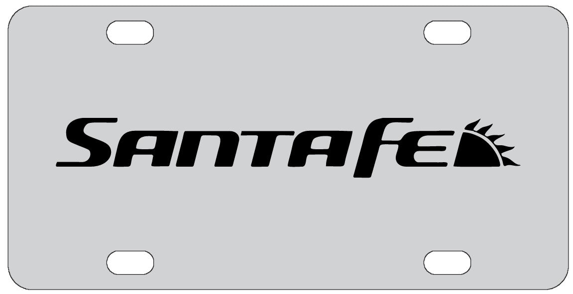 Hyundai Santa Fe License Plate