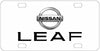 Nissan Leaf License Plate