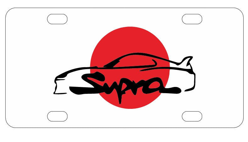 Toyota Supra License Plate