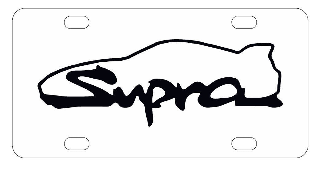 Toyota Supra License Plate