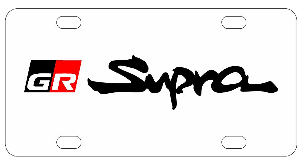 Toyota Supra License Plate